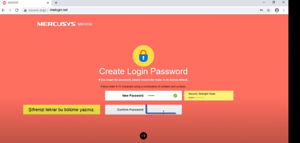 s2 - TP-Link Mercusys MW305R Router (AP) Kurulumu