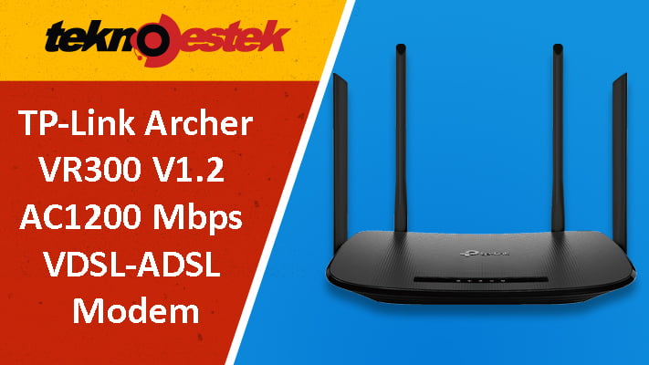 TP Link Archer VR300 V1.2 AC1200 Mbps Wireless VDSL ADSL Modem - TP-Link Archer VR300 V1.2 AC1200 Mbps Wireless VDSL-ADSL Modem