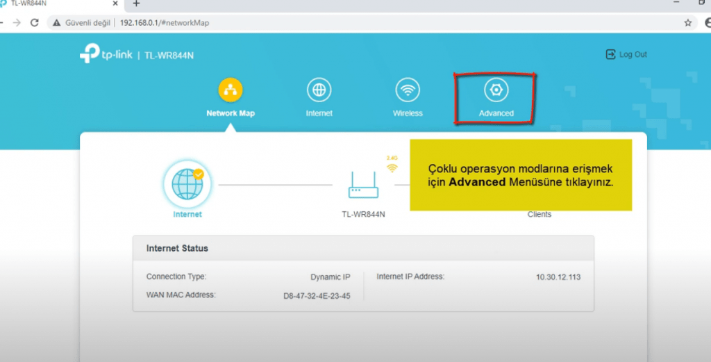 TP-Link TL-WR844N Access Point Modu Kurulumu a111 1 - TP-Link TL-WR844N Access Point Modu Kurulumu