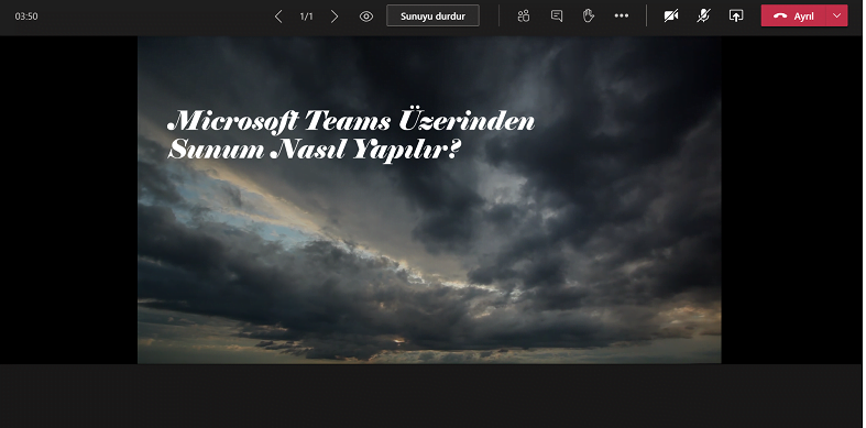 Microsoft Teams Uzerinden Sunum Nasil Yapilir 2 - Microsoft Teams Üzerinden Sunum