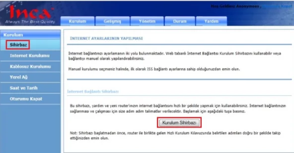 2 5 - İnca IM-300NX Modem Kurulumu ve Kablosuz Ayarları