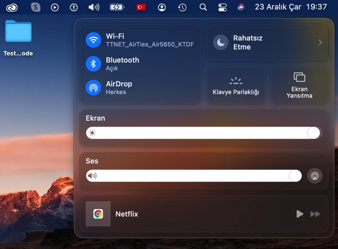 2 8 - Mac Os Big Sur Denetim Merkezi Kontrolü