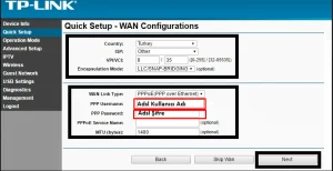 4 4 - TP-LINK TD Serisi Modem Kurulumu Nasıl Yapılır