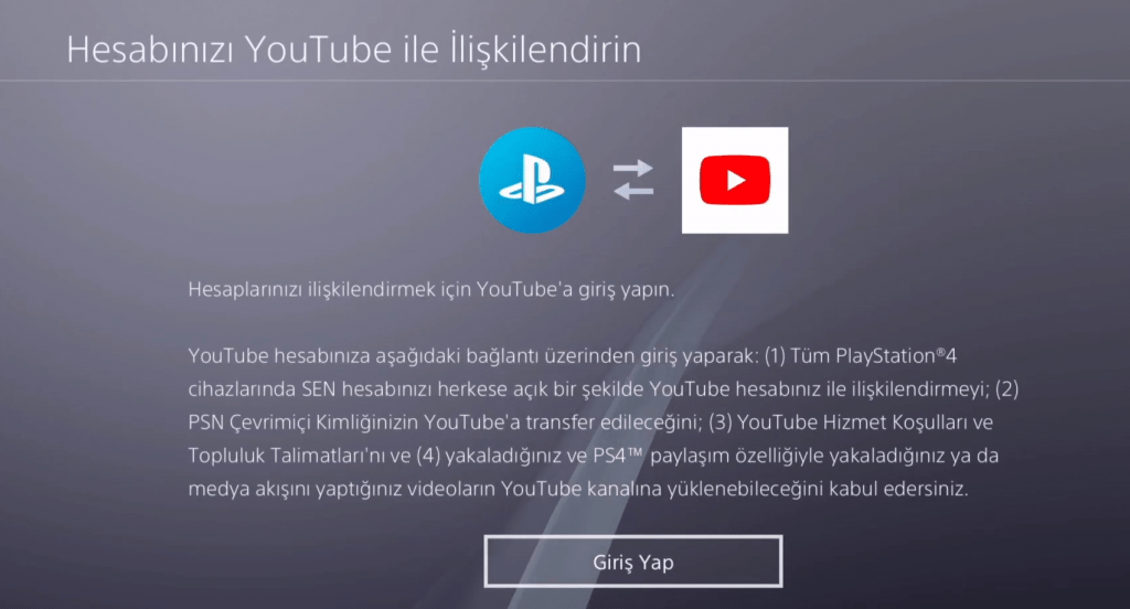 4 - PlayStation'da, YouTube Üzerinden Canlı Yayın Yapma