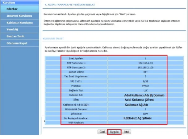 7 1 - İnca IM-300NX Modem Kurulumu ve Kablosuz Ayarları