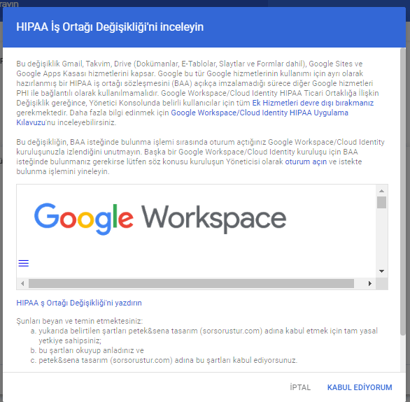 Google Workspace Guvenlik ve Gizlilik Sartnamesi 14