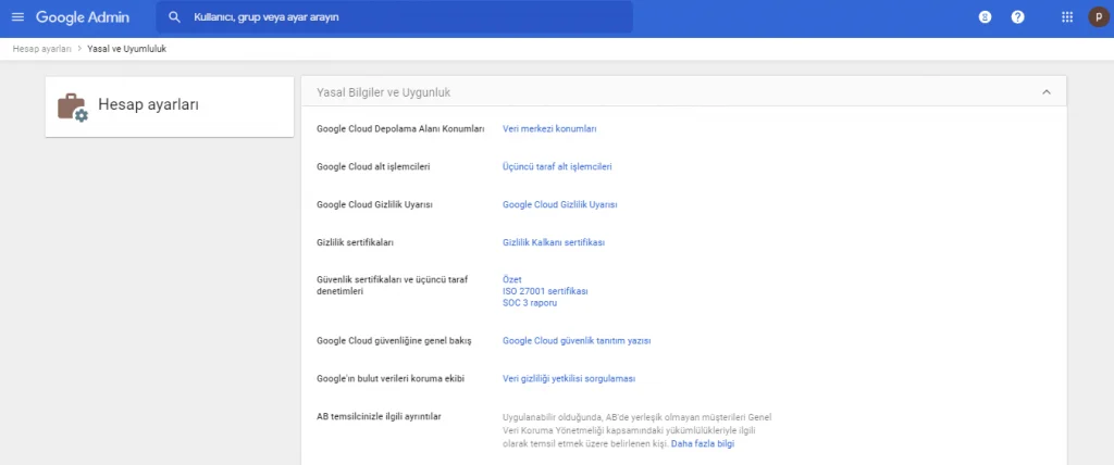 Google Workspace Guvenlik ve Gizlilik Sartnamesi 2 - Google Workspace Güvenlik ve Gizlilik Şartnamesi