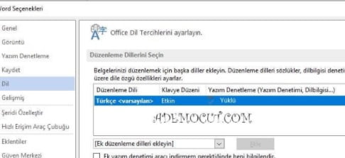 Microsoft Office Word dili nasıl değiştirilir