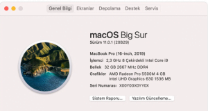 Mac’imizde Kullanılan macOS Sürümüne Nasıl Bakılır?