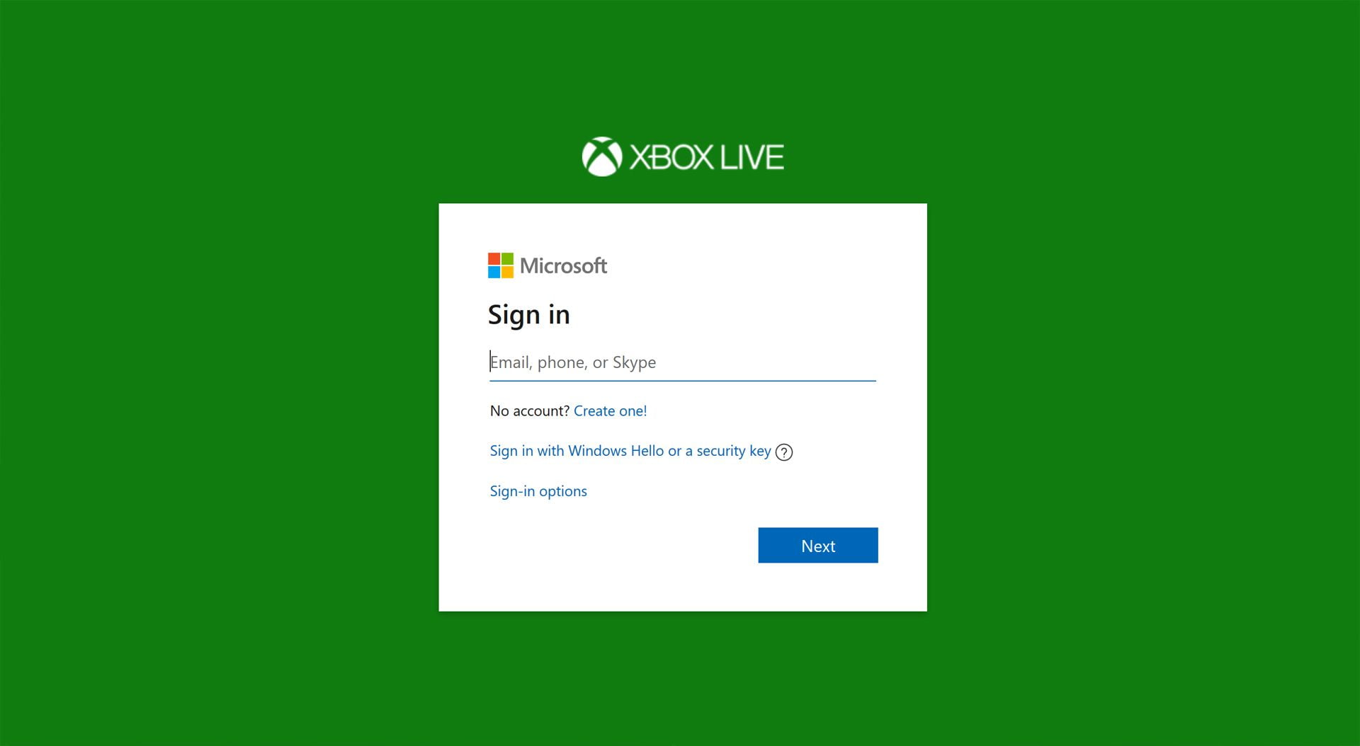 Bir Xbox Oyuncu Etiketi kullanarak çeşitli Microsoft hizmetlerinde oturum açmaya çalışmak imkansızdır Bir Oyuncu Etiketi yalnızca Xbox'ta bir kimlik olarak hizmet etmek içindir