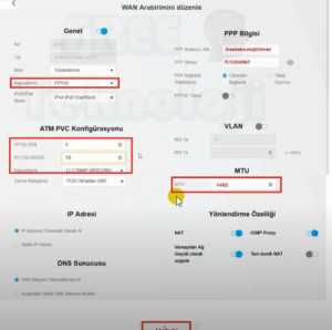 Ekran Alintisi 1 - Zyxel VMG1312 T20B MODEM KURULUMU