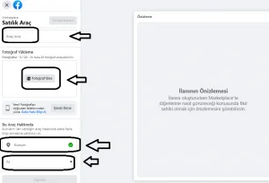 4 - Facebook Marketplace'da Yeni İlan Oluşturma