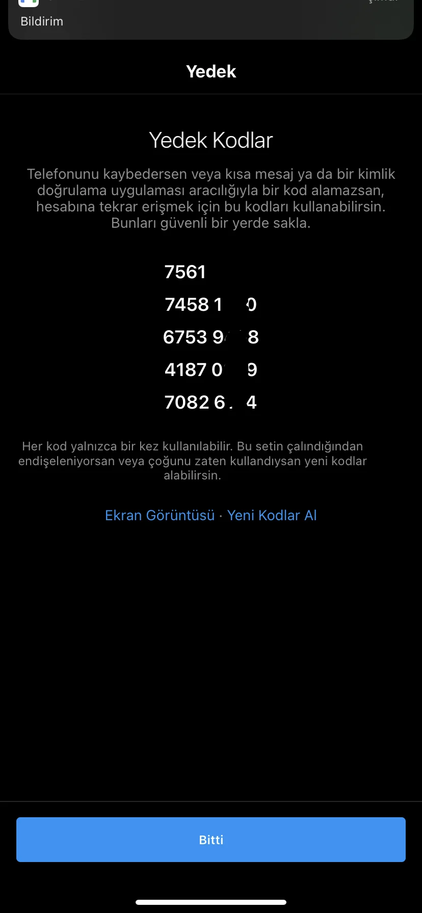 IMG 2047 - İnstagram Yedek Kod Nasıl Alınır