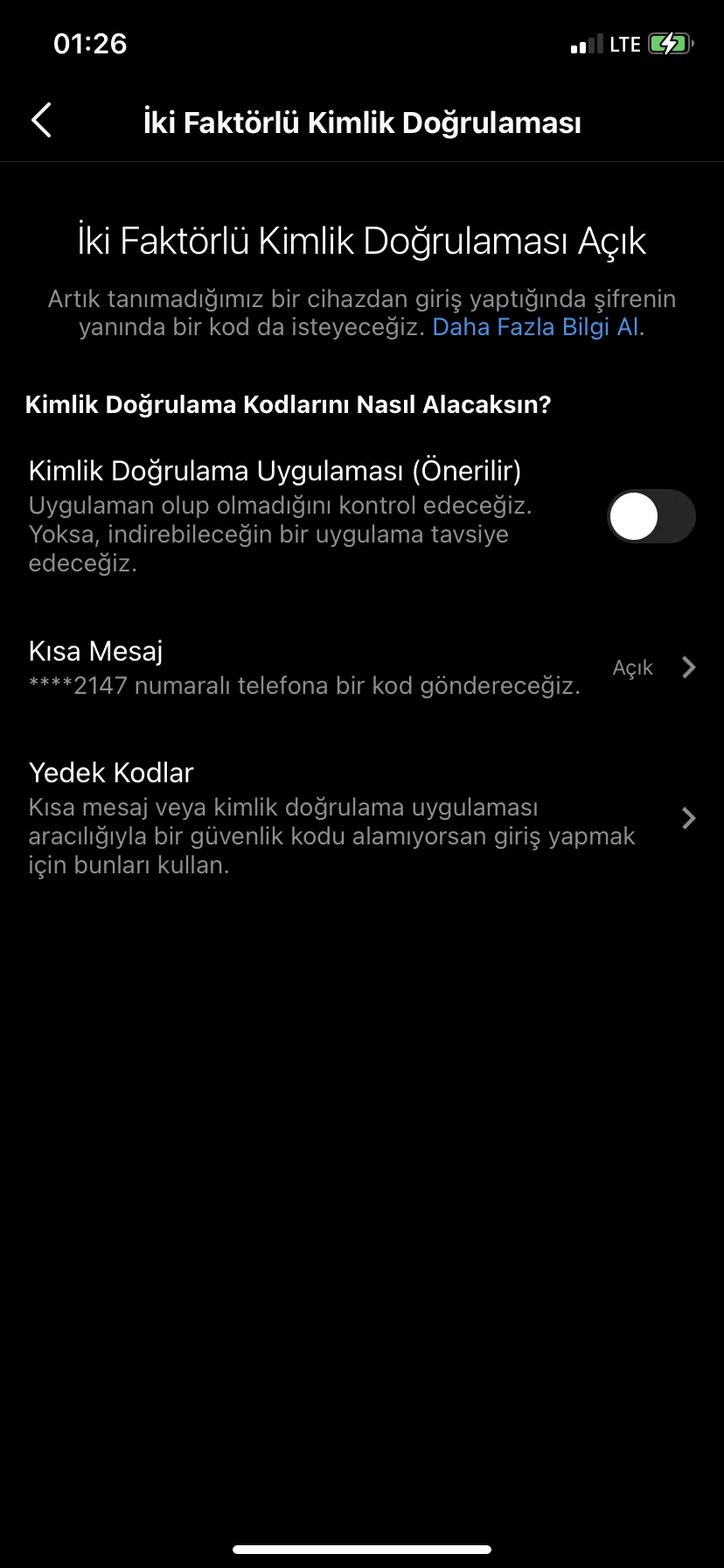 IMG 2048 - İnstagram Yedek Kod Nasıl Alınır
