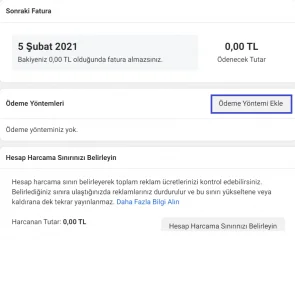 facebook business odeme yontemi ekleme 5 - Facebook Business Ekranlarına Ödeme Yöntemi Ekleme ve Kredi Kartı Bilgilerimizi Tanımlama Nasıl Yapılır ?