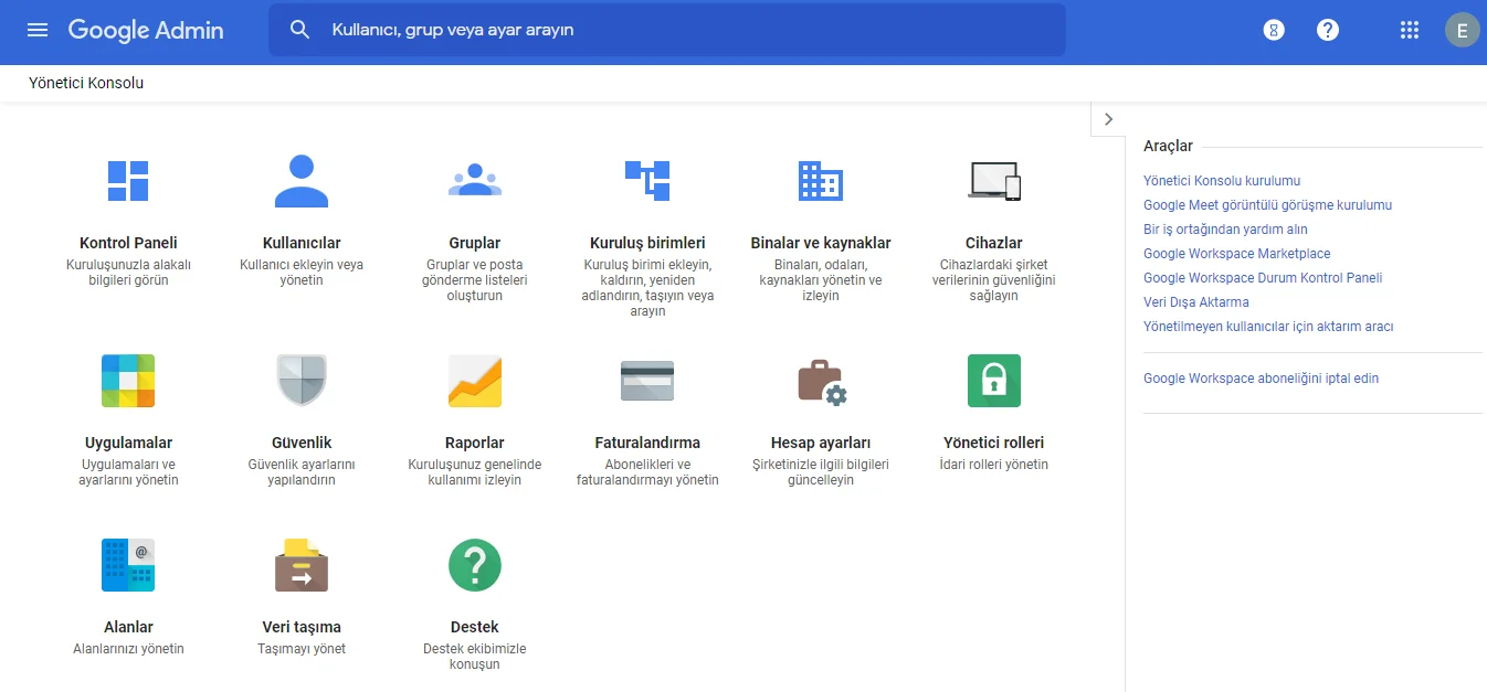 google workspace yonetici konsolu nedir 1 - Google Workspace Yönetici Konsolu Nedir?