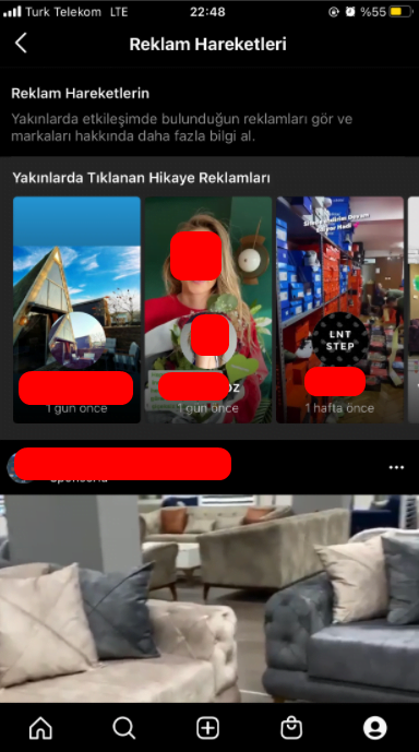 instagram reklam gecmisi 4 - Instagram'da İncelediğiniz Reklamları Geriye Dönük Olarak Kontrol Etme