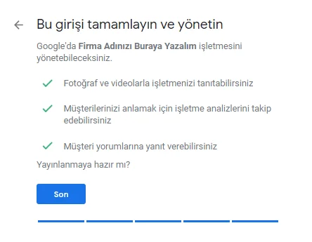 google isletme ekleme 11 - İşletmenizi Google'a Ekleme