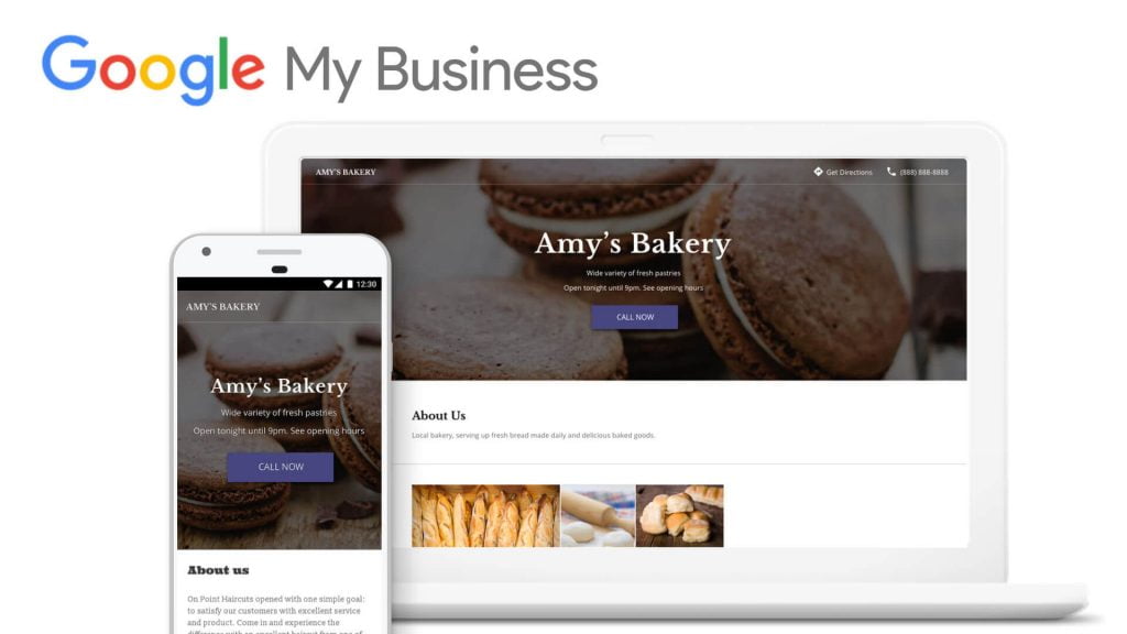 google my business website builder