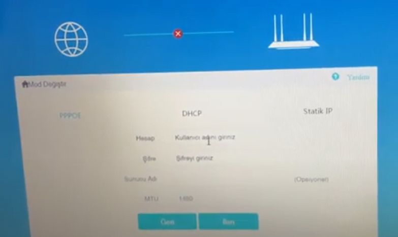 Redline Rl-Wr1220 modem kurulumu