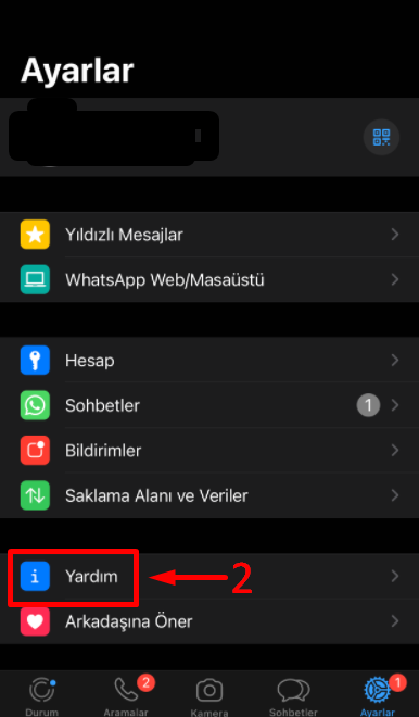 whatsapp sorun bildirimi 2
