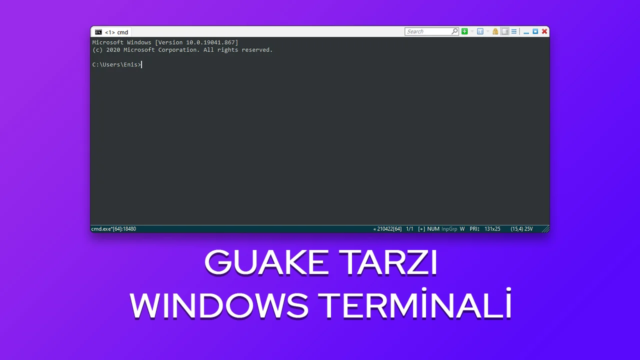 windows icin guake tarzi terminal araci thumbnail - Windows için Guake Tarzı Terminal Aracı