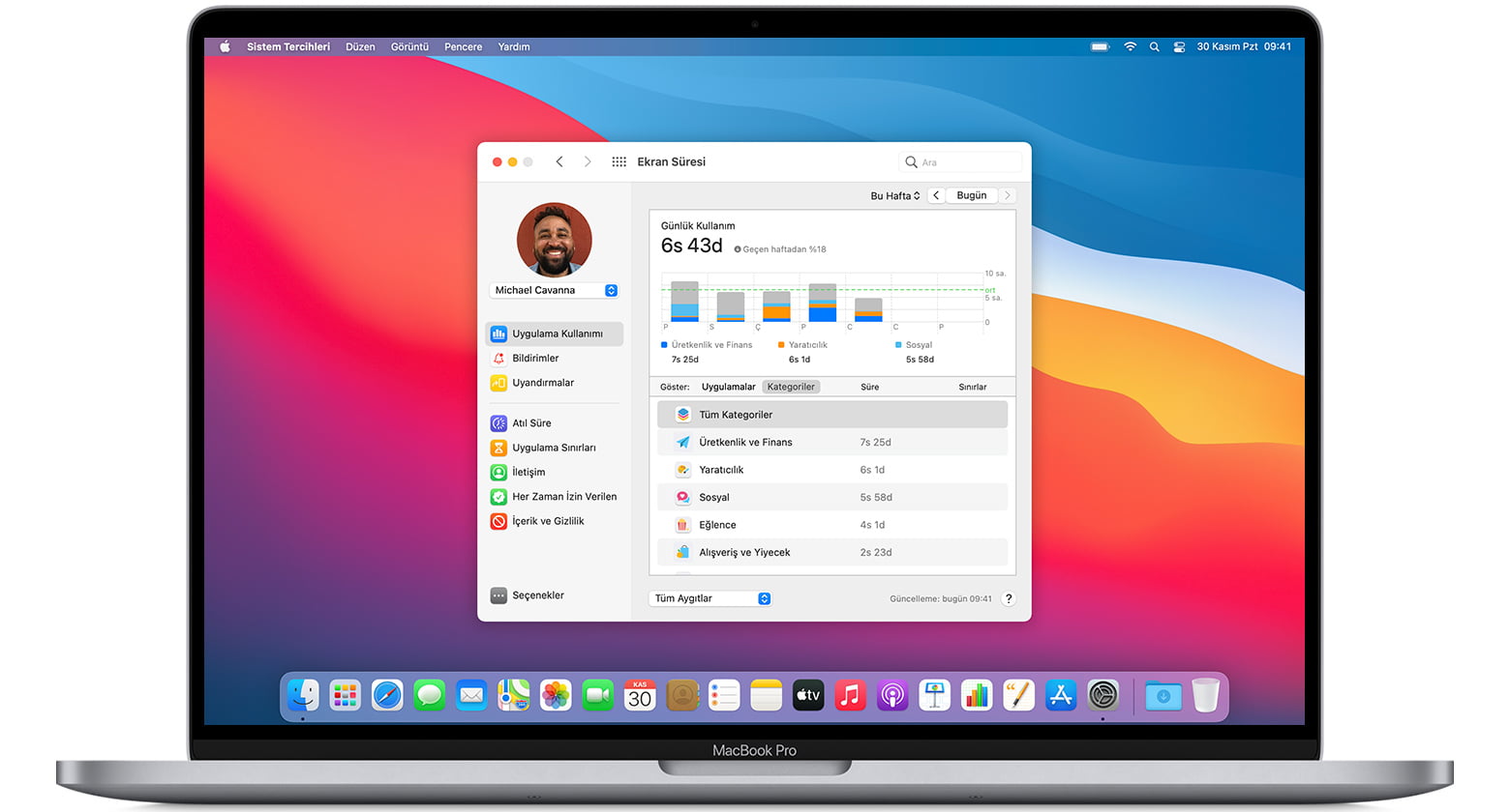 Macbook ta Ekran Süreleri Nasıl Kontrol Edilir