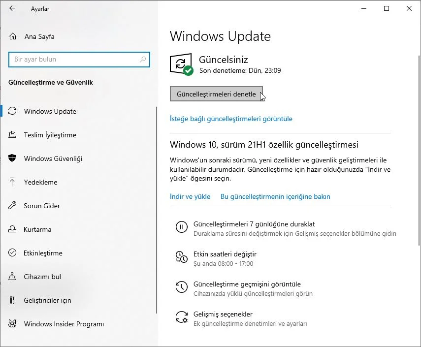 Microsoft Sonunda Windows 10 21H1 Piyasaya Sürdü Windows 10 21H1 Güncelleme