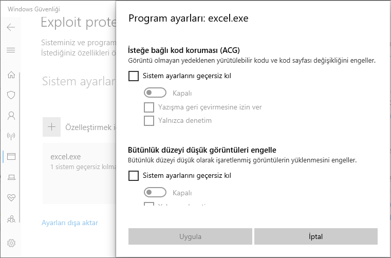Windows Defender'da Exploit Protection Nasıl Etkinleştirilir 03