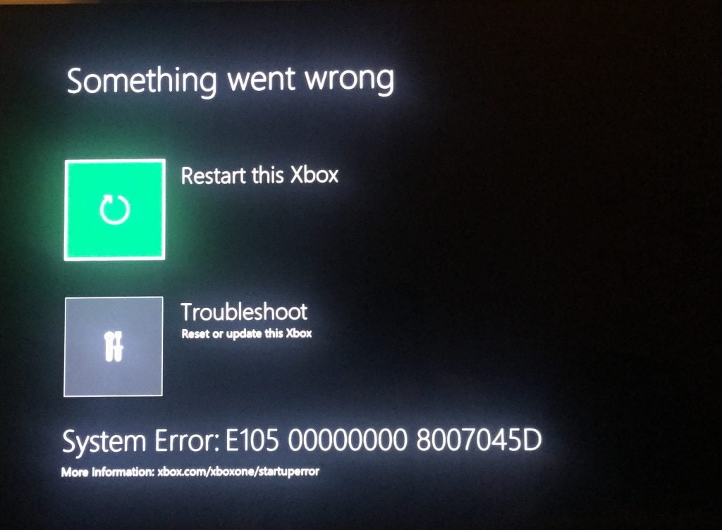 Xbox e105 hatasi nedir kapak