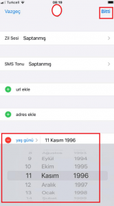 3 2 - iPhone Telefonlarda Kişilere Doğum Günü Nasıl Eklenir ?