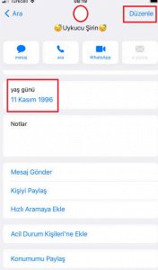 4 1 - iPhone Telefonlarda Kişilere Doğum Günü Nasıl Eklenir ?