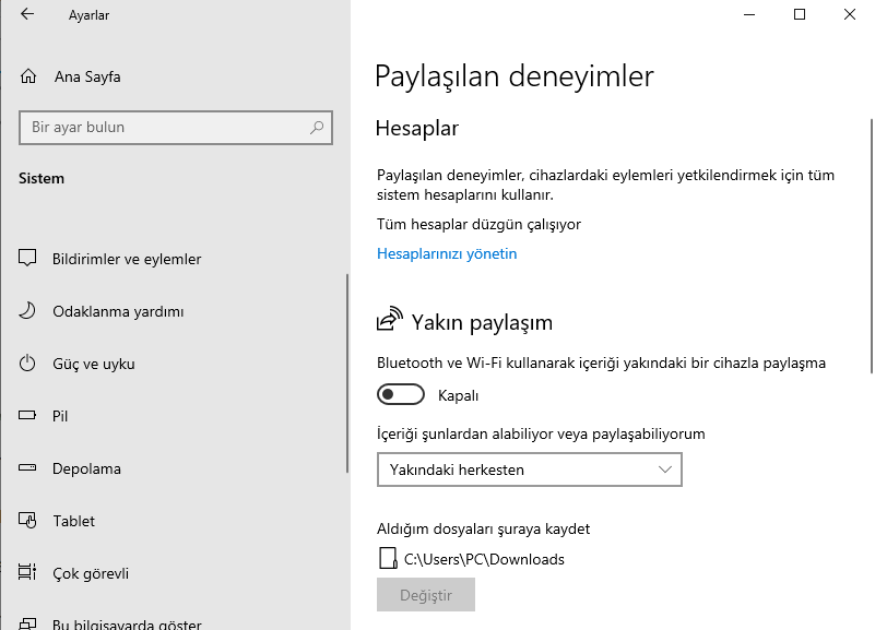 Windows 10da Olay Kimligi 7023 hatasi 5