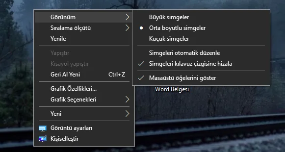 masaustu simgelerini nasil gizlenir 1 - Masaüstü Simgelerini Nasıl Gizlenir?