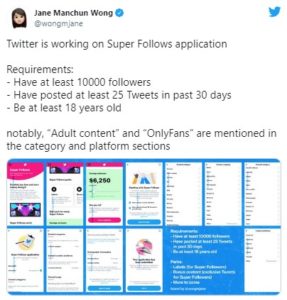 Twitter Super Follows Resim 2 - Twitter Yakında Super Follows'ı Başlatıyor.