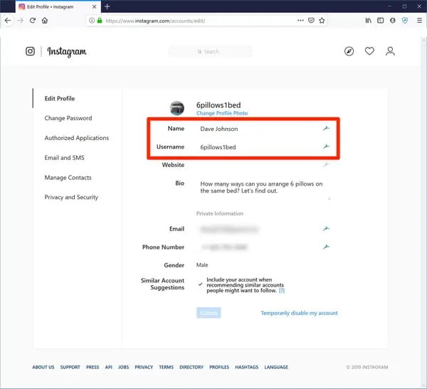 3 adımda Instagram kullanıcı adı değiştirme Instagram kullanıcı adı düzeltme
