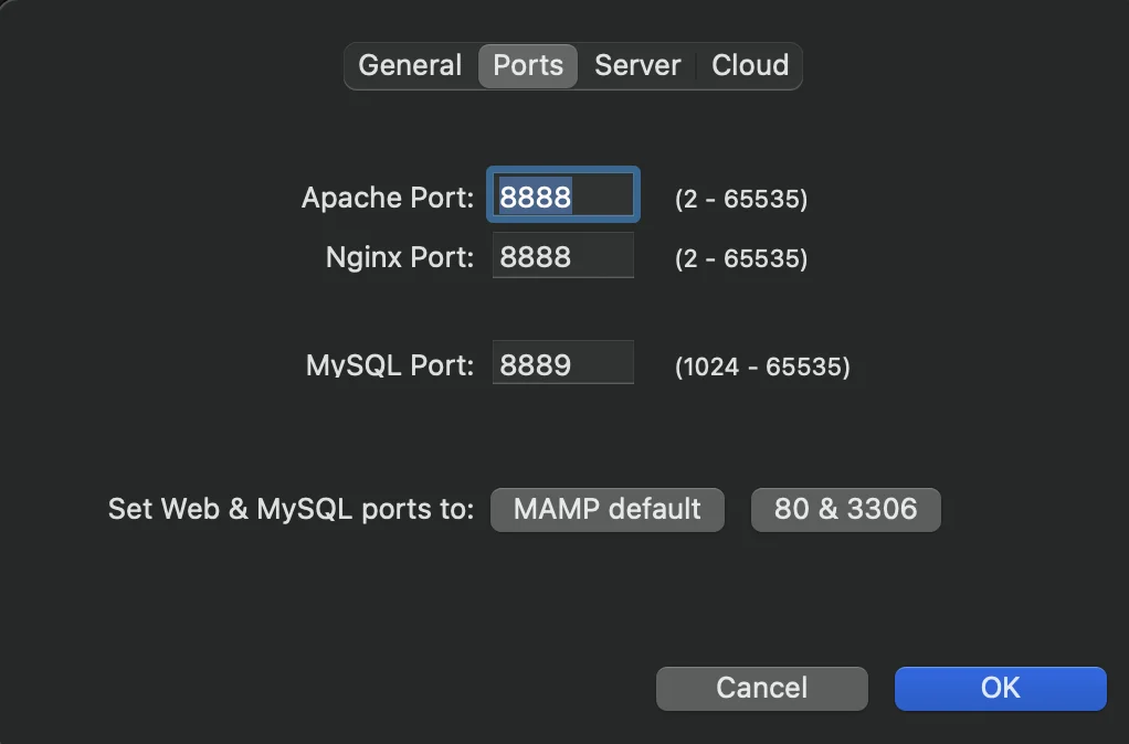 Ekran Resmi 2021 07 14 03.38.09 - MAMP UYGULAMSINDA PORT NASIL DEĞİŞTİRİLİR?