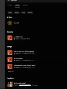 YouTube resim 2 - YouTube Müzik, bir "Kitaplıkta" Filtresini Test Ediyor
