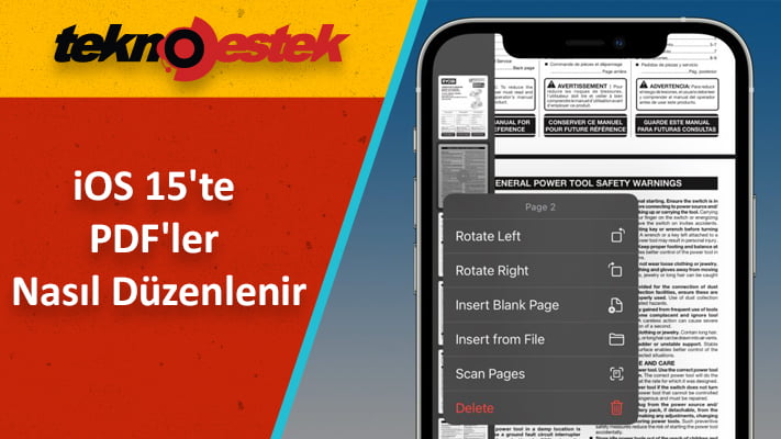 iPhone'da PDF Dosyası Nasıl Düzenlenir