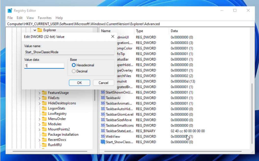 Windows 10 Başlat Menüsünü Windows 11 Geri Getirin