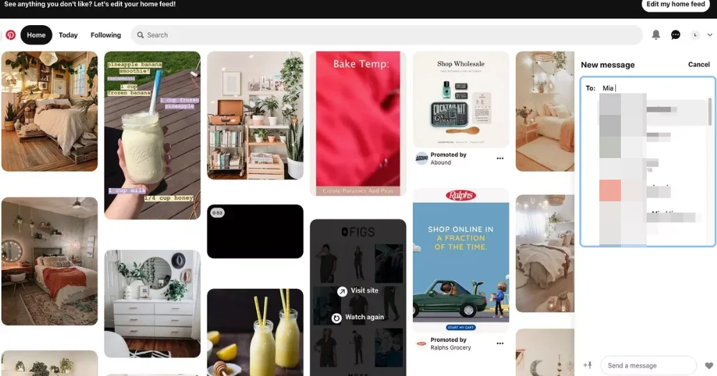pinterestte ozel mesajlar nasil gonderilir 4 - Pinterest'te Özel Mesajlar Nasıl Gönderilir?