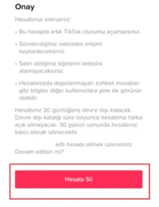 tiktok nasil silinir 5 - Tiktok Nasıl Silinir?