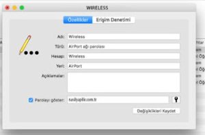 2 7 - MAC Bilgisayarda Wi-Fi Şifresi Öğrenme