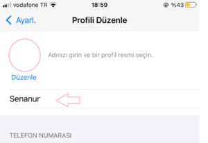 r - WhatsApp Grupta Numaranın Yanına isim Yazma İşlemi