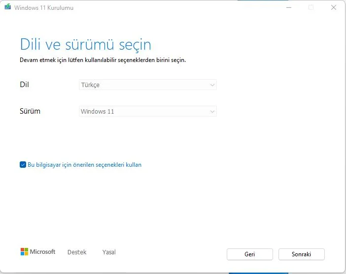 000251 - Windows 11 Önyüklenebilir USB Sürücüsü Nasıl Yapılır