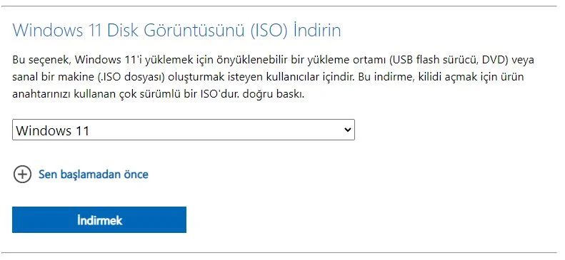 000254 - Windows 11 Önyüklenebilir USB Sürücüsü Nasıl Yapılır