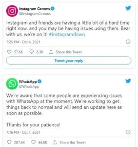 facebook wp coktu resim 2 - Facebook, Instagram ve WhatsApp Çöktü İşte Detaylar..
