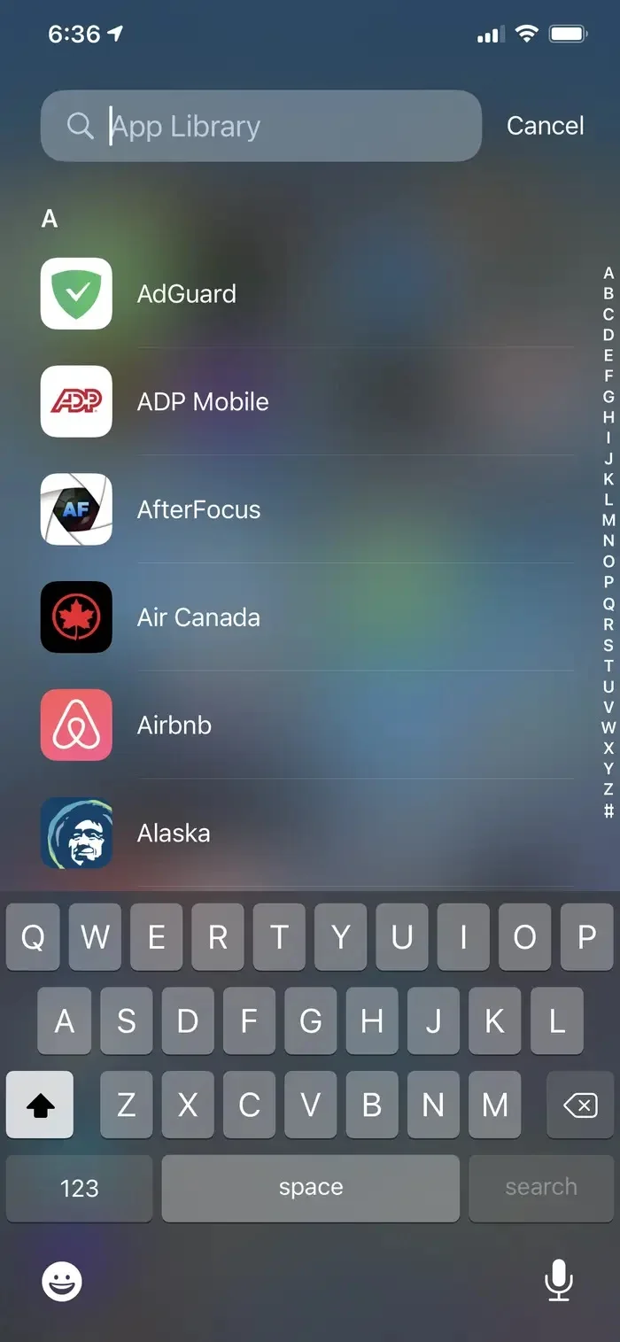iPhone'da Uygulama Kütüphanesi Bulma ve Kullanma