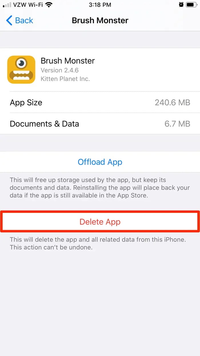 iPhone'da Uygulama Verilerini Silme