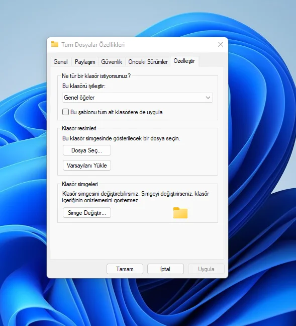 windows 11de klasor simgeleri nasil degistirilir 3 - Windows 11'de Klasör Simgeleri Nasıl Değiştirilir?